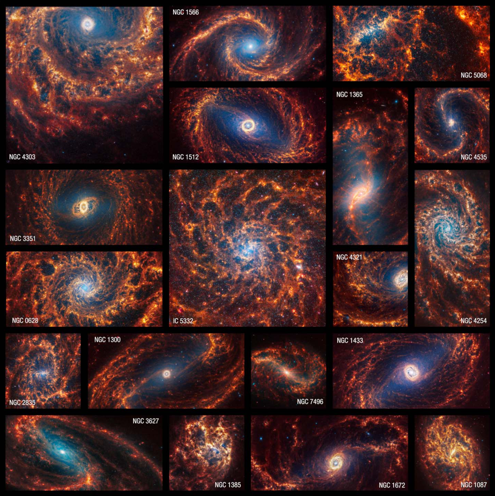 The PHANGS-JWST Cycle 1 Treasury. Credit: Williams et al. (2024, ApJS, 273, 13).